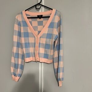 NWOT Vici plaid cardigan